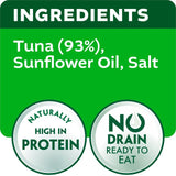 John West tuna steak with sunflower oil pot 110g, UK version