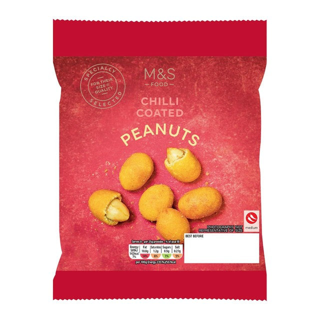 M&S chilli coated peanuts 200g, imported from the UK