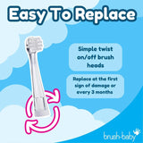 Brush Baby Babysonic replacement brush heads for 0-18 months - British product