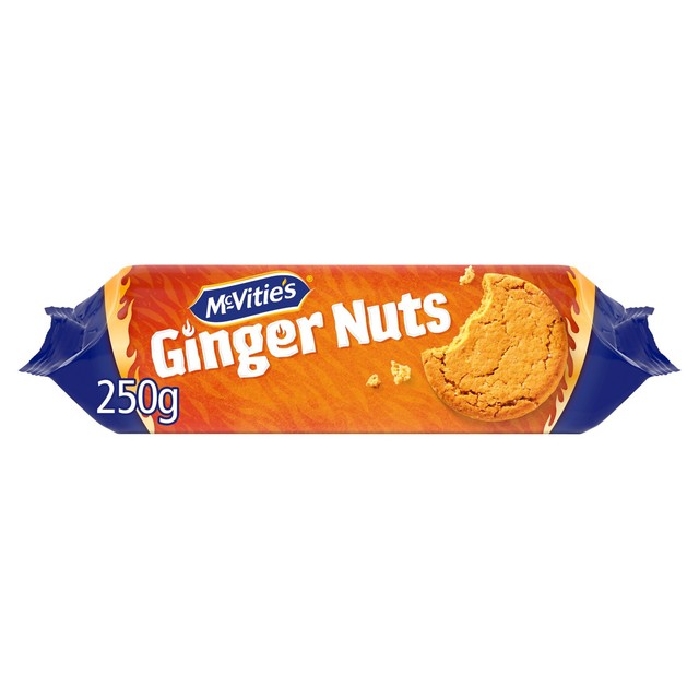 McVitie's Ginger Nuts sweet biscuits 250g, imported from the UK