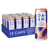 dash peach infused sparkling water 12 x 330ml - British product