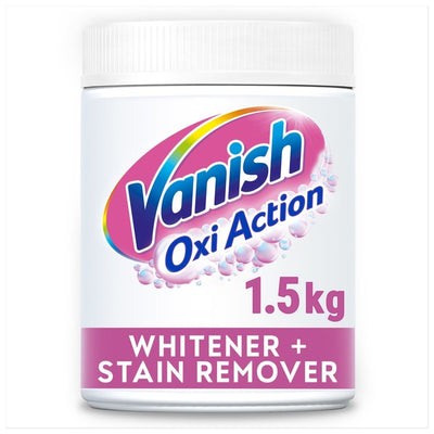 Vanish Oxi Action In-Wash Stain Remover Powder Whites 1.5kg
