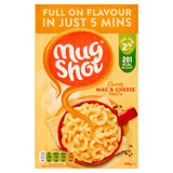 Mug Shot macaroni cheese instant pasta sachet 68g, imported from the UK