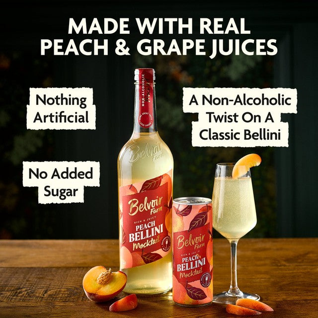Belvoir Peach Mocktail 750ml - British product