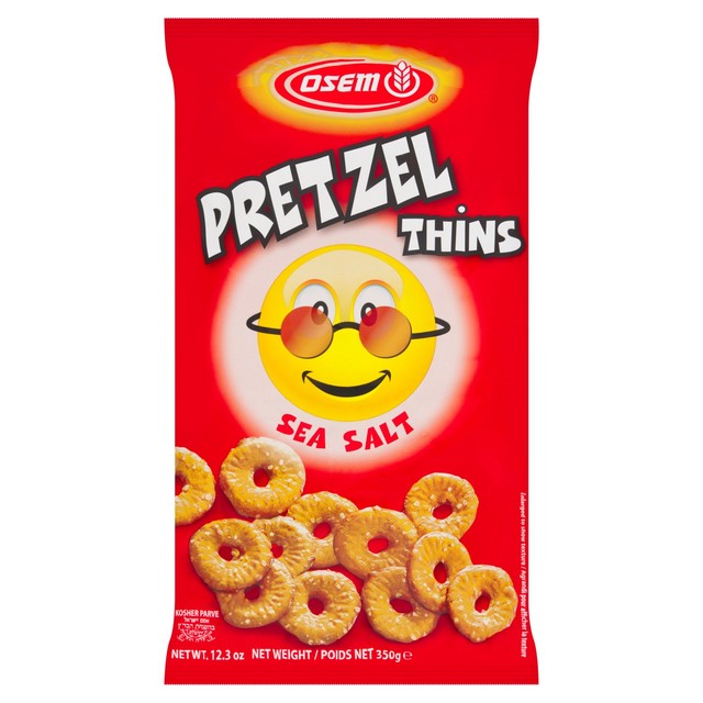 Osem pretzel thins sea salt 350g, imported from the UK
