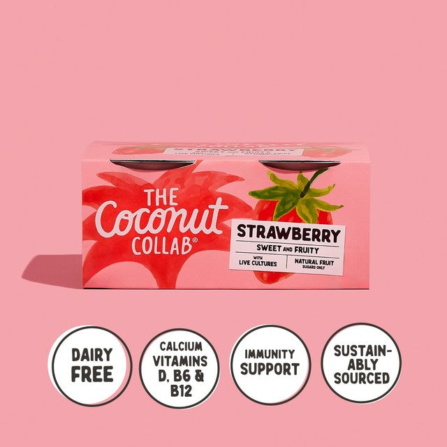 Coconut Collab strawberry coconut yoghurt multipack 4x90g (British brand)