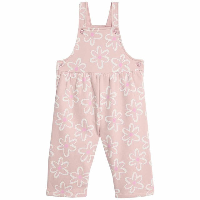 M&S pink floral dungaree set for 0-3 months, imported from the UK