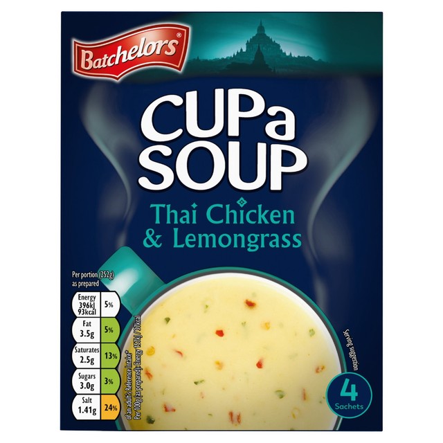 Batchelors Thai Chicken & Lemongrass Cup Soup 88g - British product