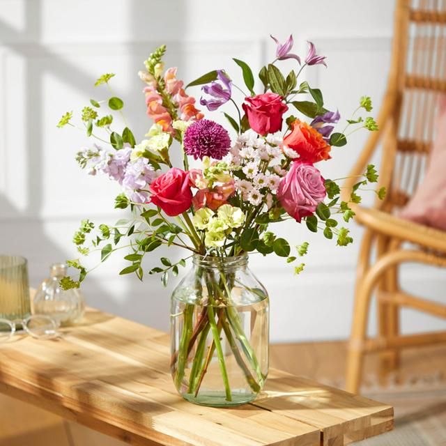 Pre-Arranged Birthday Bouquet with Assorted Flowers and Accessories