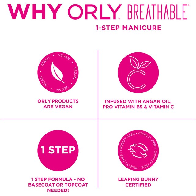 Orly nail polish She's a Wildflower 18ml, imported from the UK