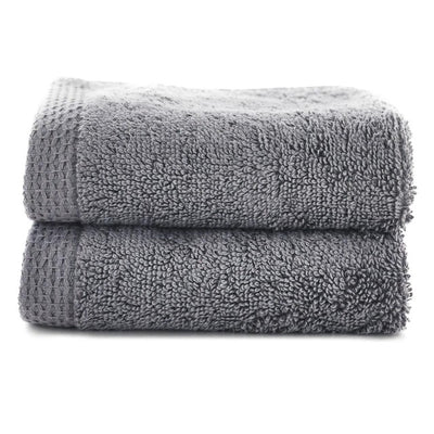 The Lyndon Company 100% Cotton Egyptian Spa Face Cloths, Charcoal