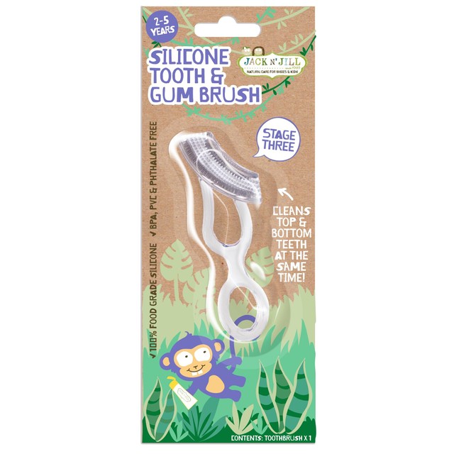 Jack N' Jill silicone toothbrush for children, UK version