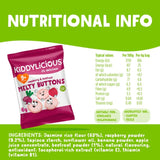 Kiddylicious Melty Buttons Raspberry & Beetroot, UK version
