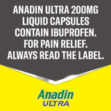 Anadin Ibuprofen pain relief liquid capsules 16 pack - British product