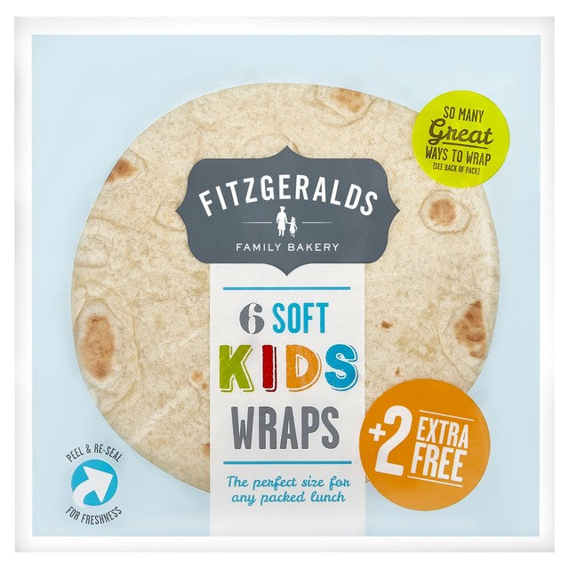 Fitzgeralds soft kids wraps 6 pack - British product
