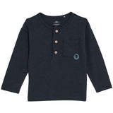 M&S long sleeve jersey outfit navy 3-6 months, imported from the UK