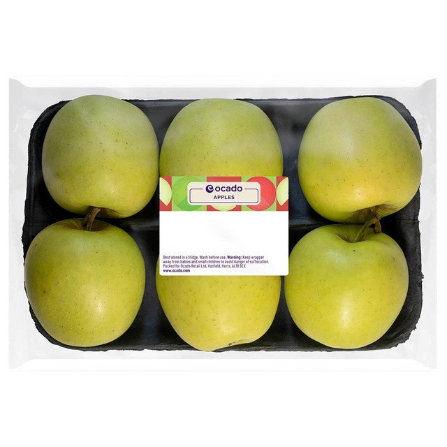 Ocado Golden Delicious apples 6 per pack, imported from the UK