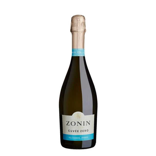Zonin alcohol-free sparkling wine Cuvee Zero 75cl (British brand)
