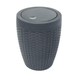 Addis charcoal grey bathroom bin 5 litre - British product