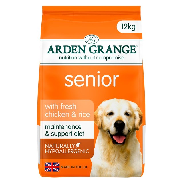 Arden Grange senior chicken and rice dog food 12kg - British product