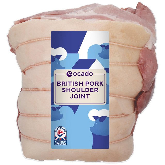 Ocado British boneless pork shoulder joint medium 1.6kg imported from the UK