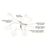 EzyDog Quick Fit Blue dog harness Large - British product