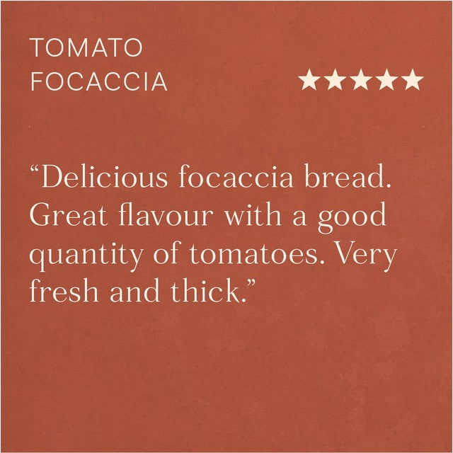 Pasta Evangelists tomato rosemary focaccia 180g, imported from the UK