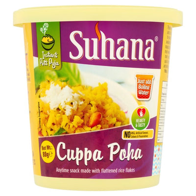 Suhana Cuppa Poha Mix Instant Flattened Rice Snack 80g