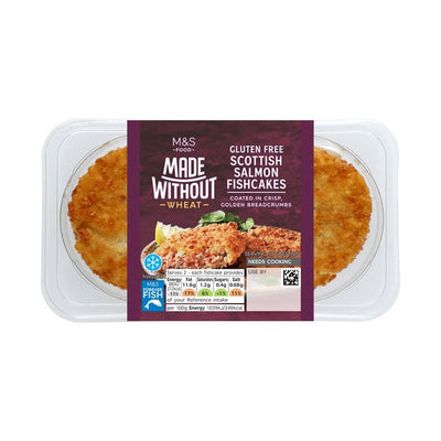 M&S Made Without Scottish Salmon Fishcakes Gluten Free 2 Pack 170g