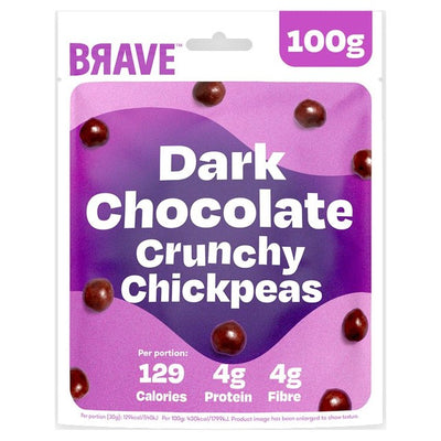 Brave Roasted Chickpeas Dark Chocolate Sharing Snack 100g