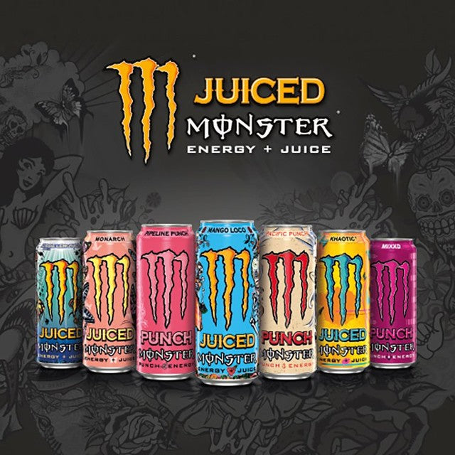 Monster Aussie Lemonade Energy Drink 500ml, imported from the UK