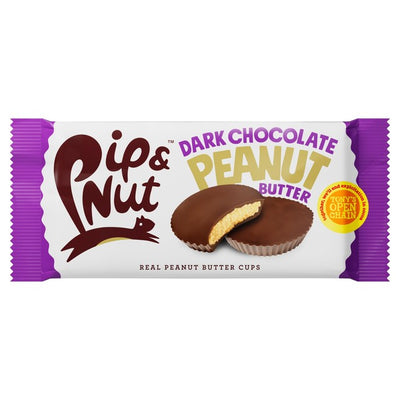 Pip & Nut Dark Chocolate Peanut Butter Cups Vegan Chocolate Cups 31g