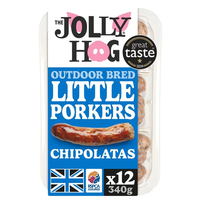 Jolly Hog Little Porker Chipolata Sausages 340g (British brand)