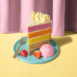 M&S rainbow layer cake 900g, imported from the UK