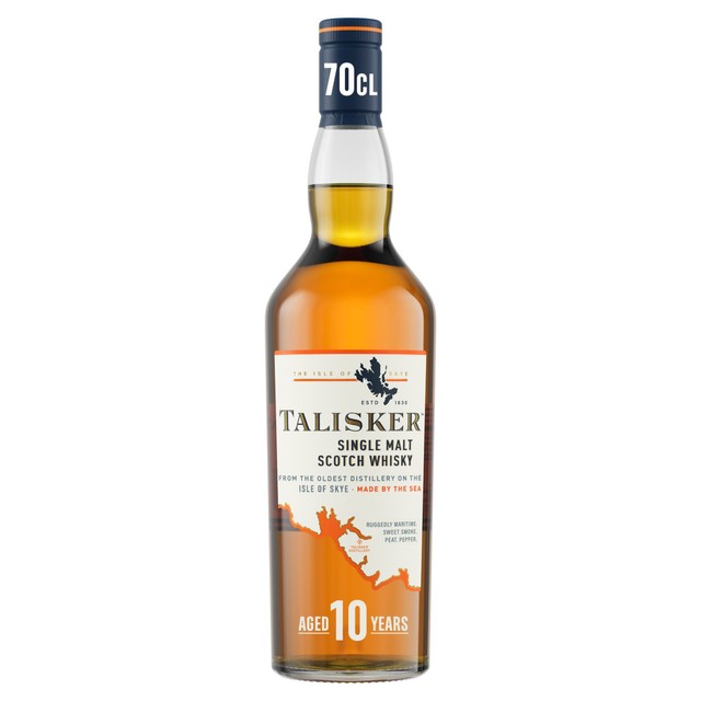 Talisker 10 Year Old Single Malt Scotch Whisky 70cl (British brand)