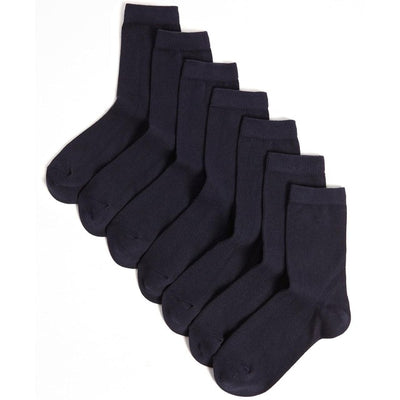 M&S Boys Ankle School Socks Navy Shoe Size 12.5-3.5