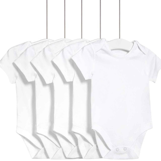 M&S pure cotton bodysuits white 18-24 months, imported from the UK