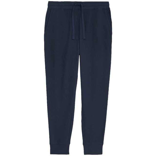 M&S Men's pure cotton waffle loungewear bottoms navy medium, imported from the UK