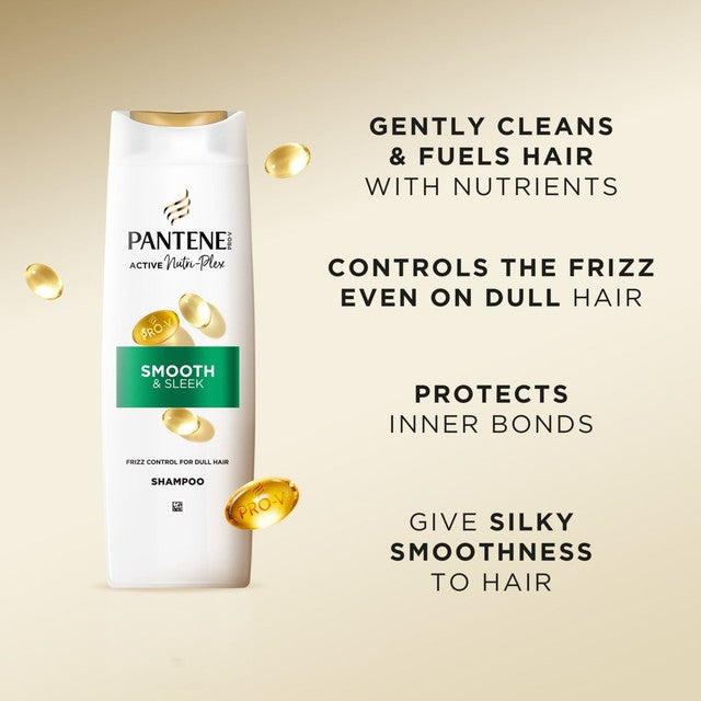 Pantene Smooth & Sleek shampoo 500ml, imported from the UK