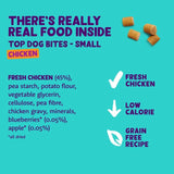 Edgard & Cooper grain-free chicken small bites dog treats 50g - British product