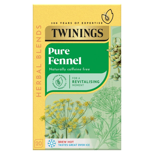Twinings Fennel Herbal Tea Bags 20 Pack (British brand)