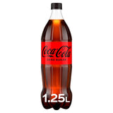 Coca-Cola Zero Sugar cola drink 1.25L - British product