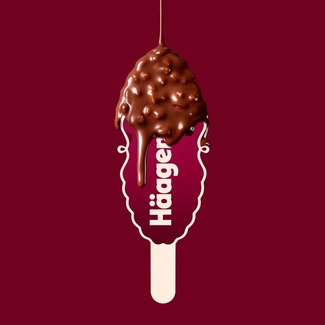 Häagen-Dazs chunky salted caramel ice cream sticks 3x80ml, UK version