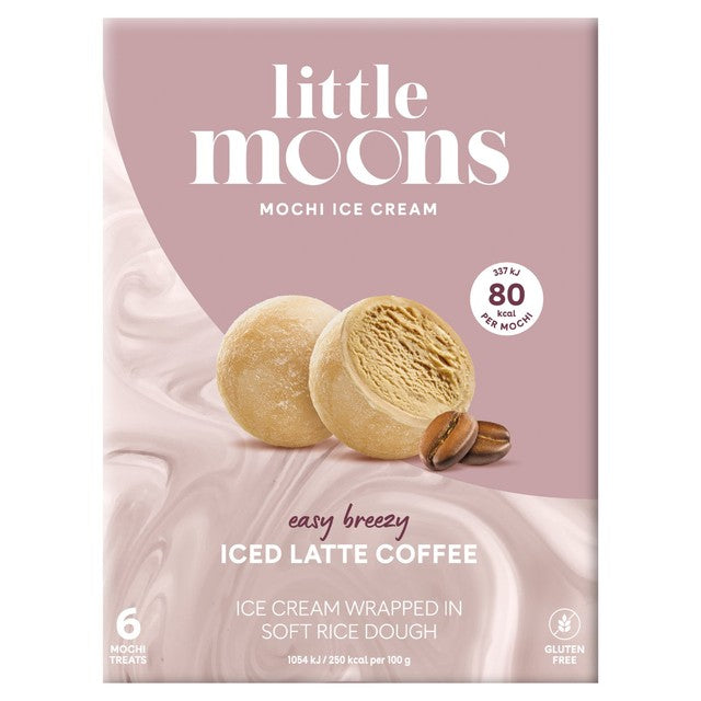 Little Moons Iced Latte Coffee Mochi Ice Cream 6 x 32g, UK version