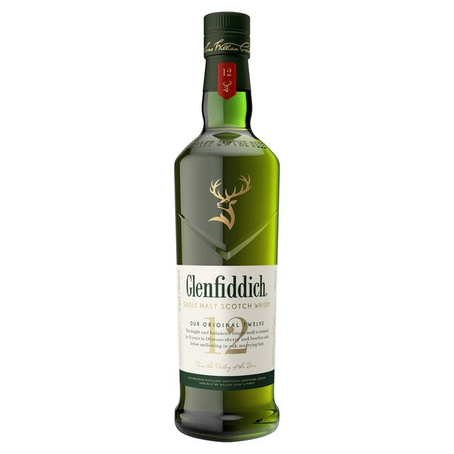 Glenfiddich single malt Scotch whisky 12 Year Old 70cl, UK version