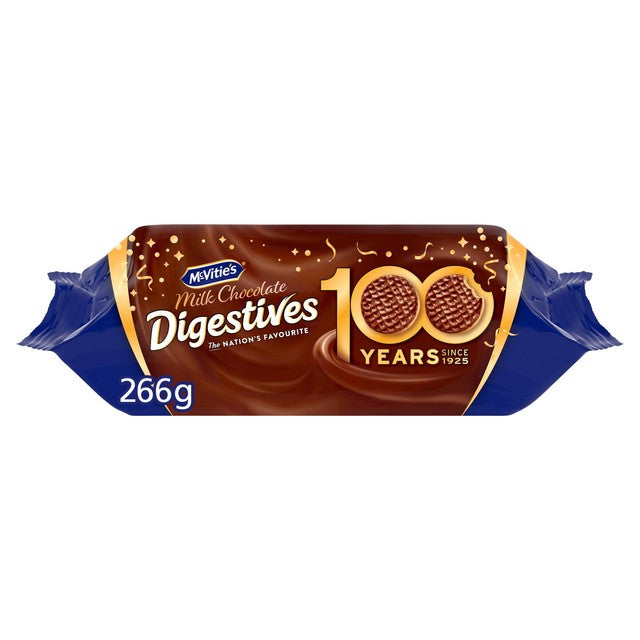 McVitie's milk chocolate digestive biscuits 266g, imported from the UK