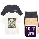 M&S cotton pyjama set black, imported from the UK