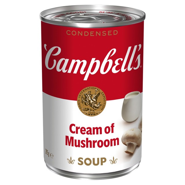 Campbell's cream of mushroom condensed soup 295g - British product