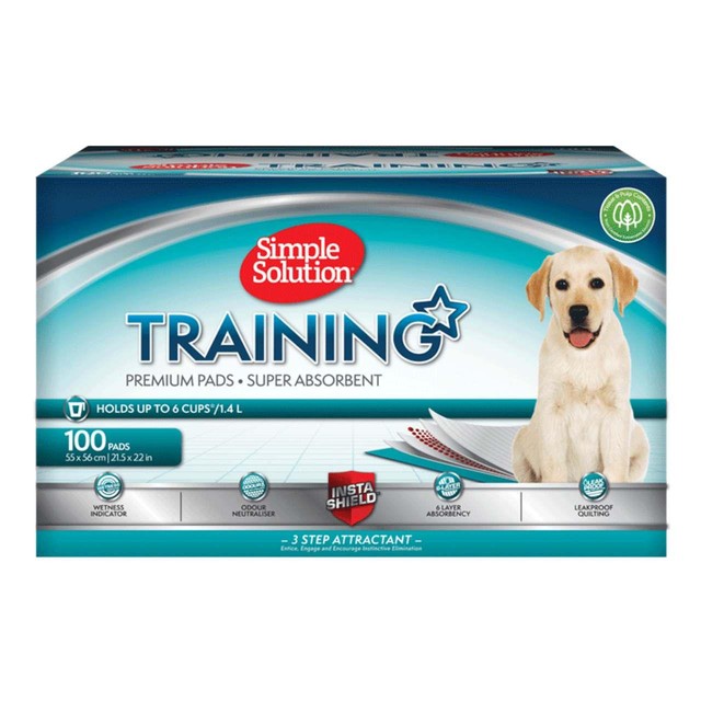 Simple Solution puppy training pads 100 per pack (British brand)