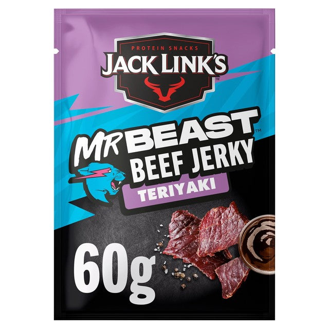 Jack Link's Teriyaki beef jerky 60g, UK version